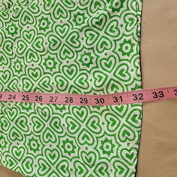 MNG (Mango) Size  4 Green & White Printed Button Front Mini Dress Exc. Used Cond - Picture 11 of 13